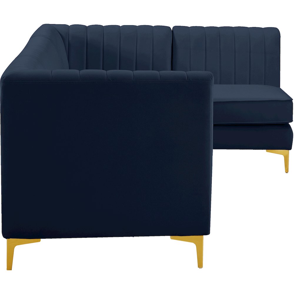 Alina Navy Velvet Modular Sectional