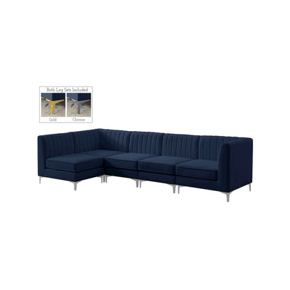Alina Navy Velvet Modular Sectional