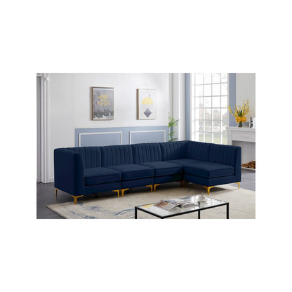 Alina Navy Velvet Modular Sectional