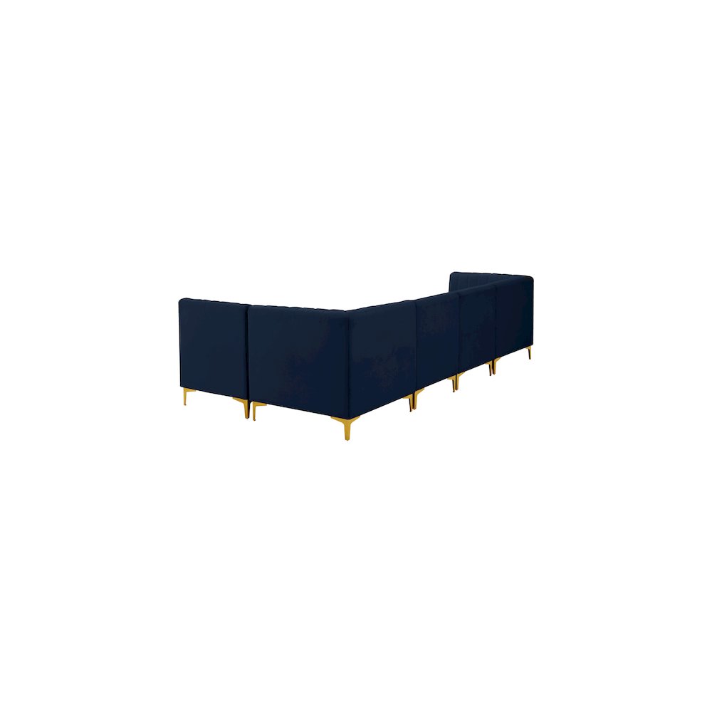 Alina Navy Velvet Modular Sectional
