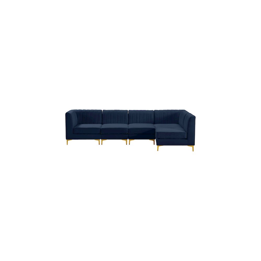 Alina Navy Velvet Modular Sectional