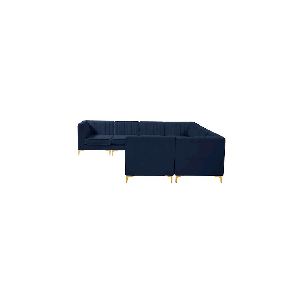Alina Navy Velvet Modular Sectional