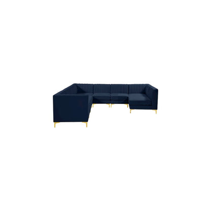 Alina Navy Velvet Modular Sectional
