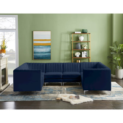 Alina Navy Velvet Modular Sectional