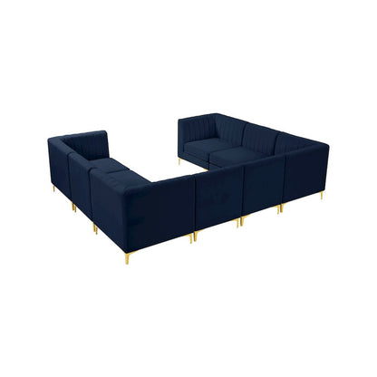 Alina Navy Velvet Modular Sectional
