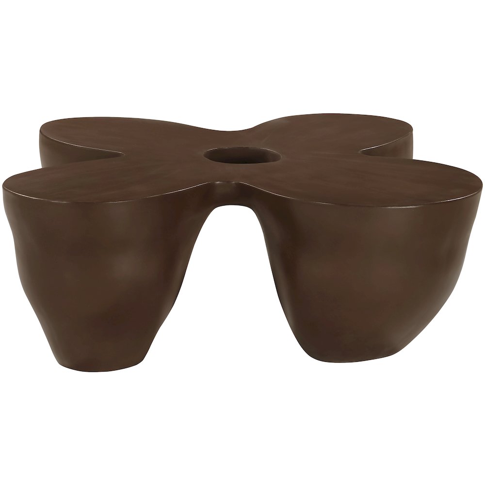 Fiore Brown Concrete Indoor/Outdoor Coffee Table