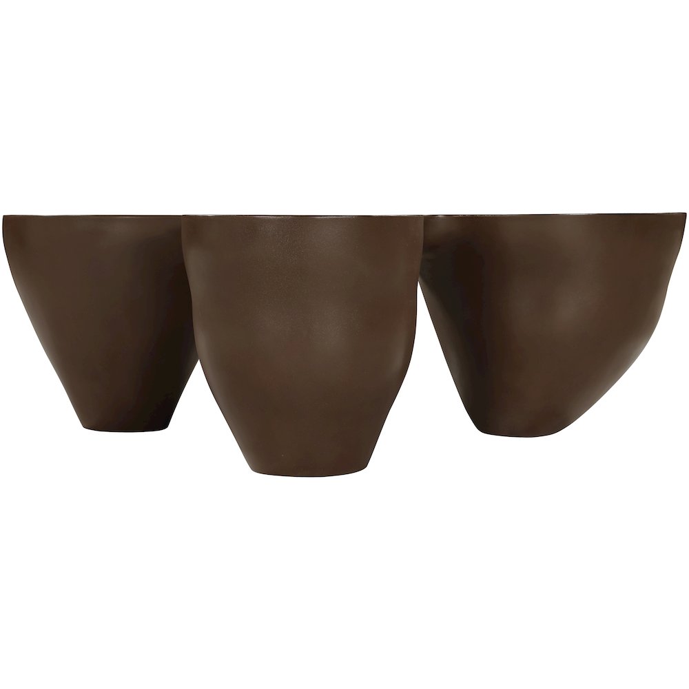 Fiore Brown Concrete Indoor/Outdoor Coffee Table