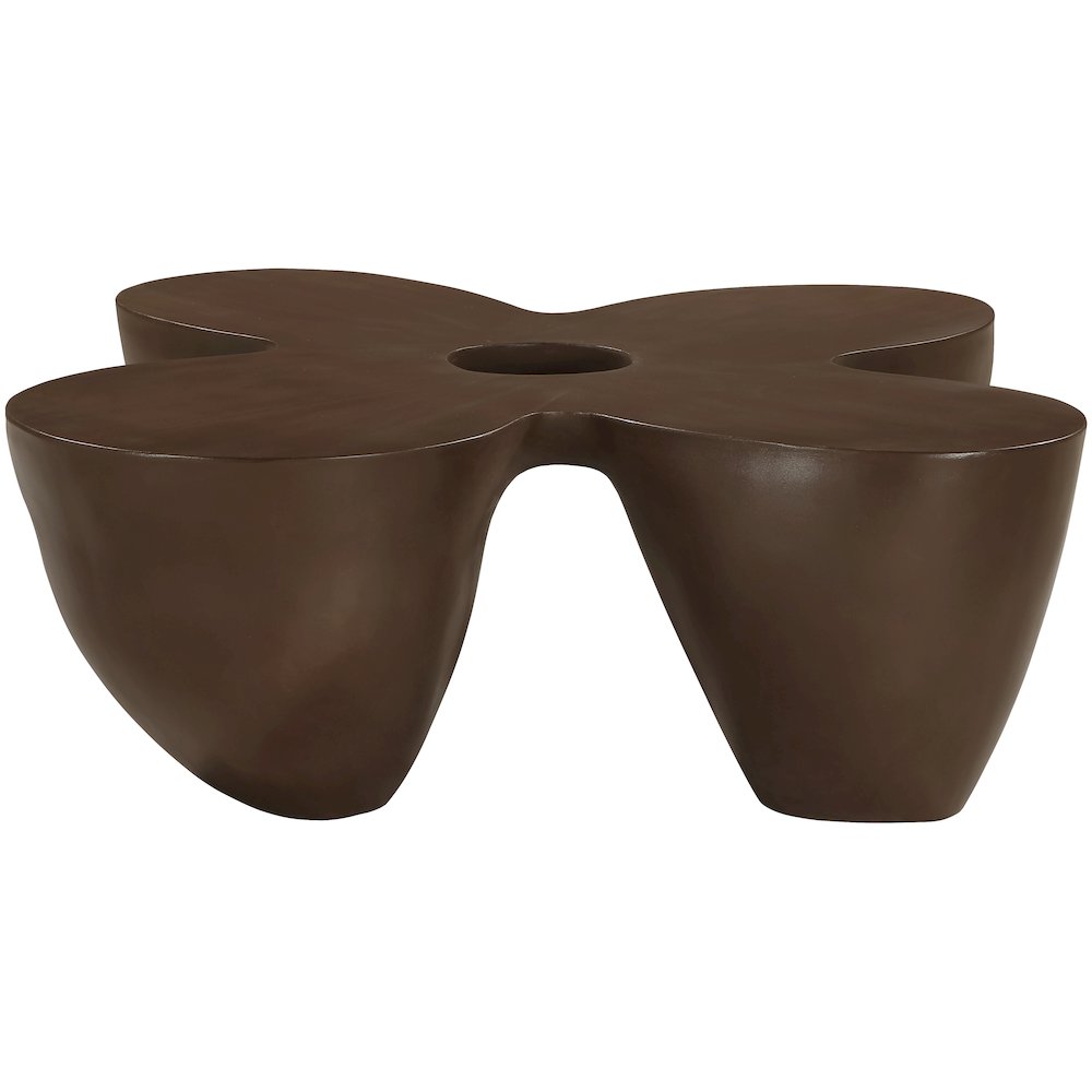 Fiore Brown Concrete Indoor/Outdoor Coffee Table