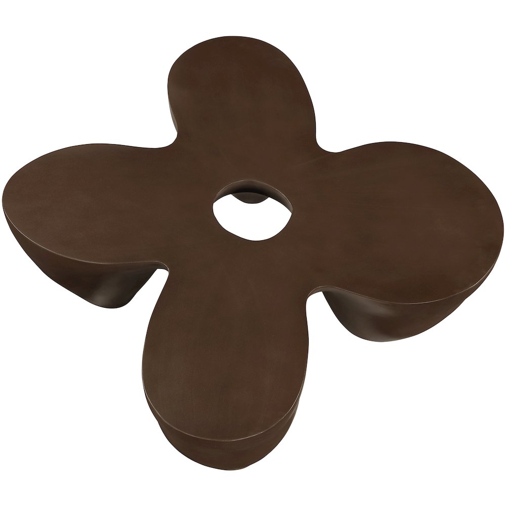 Fiore Brown Concrete Indoor/Outdoor Coffee Table