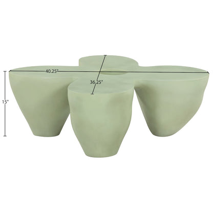 Fiore Green Concrete Indoor/Outdoor Coffee Table