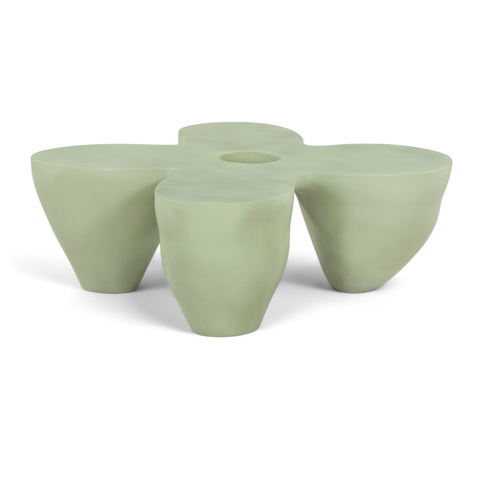 Fiore Green Concrete Indoor/Outdoor Coffee Table