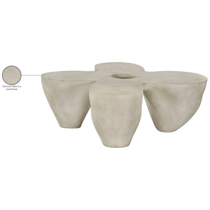 Fiore Beige Concrete Indoor/Outdoor Coffee Table