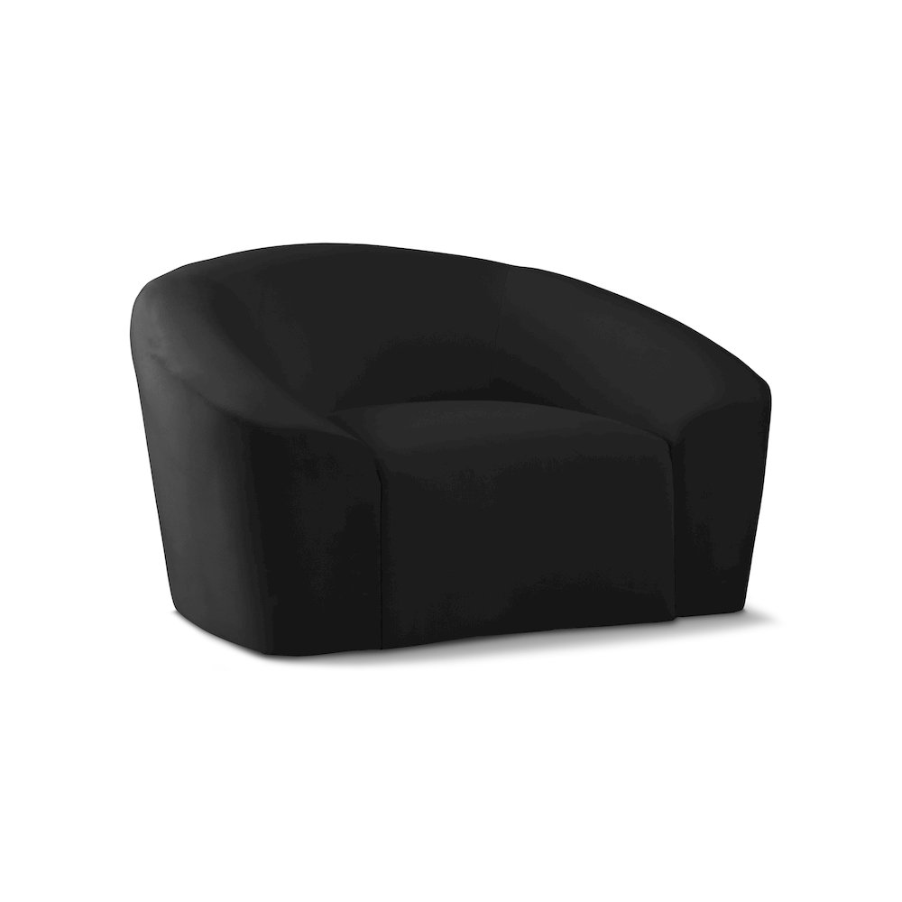 Riley Black Velvet Chair