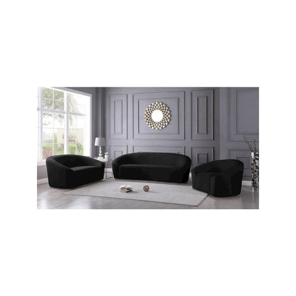 Riley Black Velvet Chair