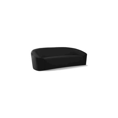 Riley Black Velvet Sofa
