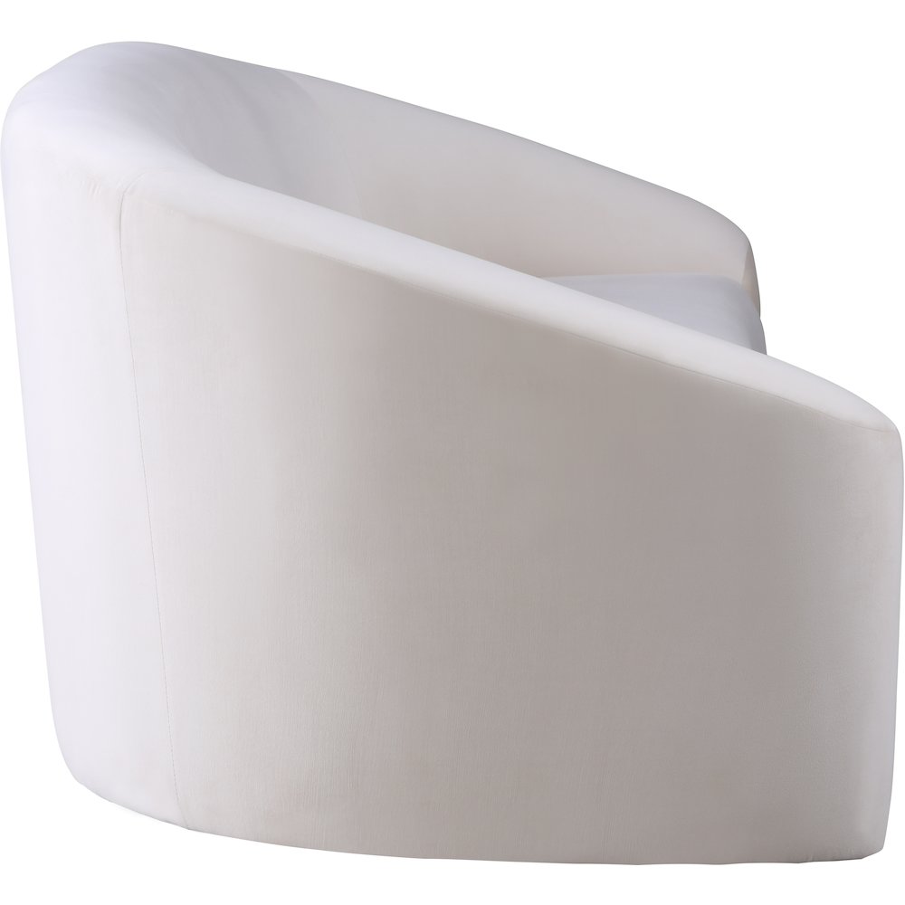 Riley Cream Velvet Loveseat
