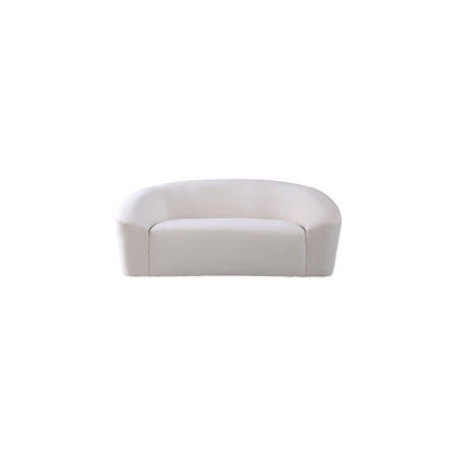 Riley Cream Velvet Loveseat