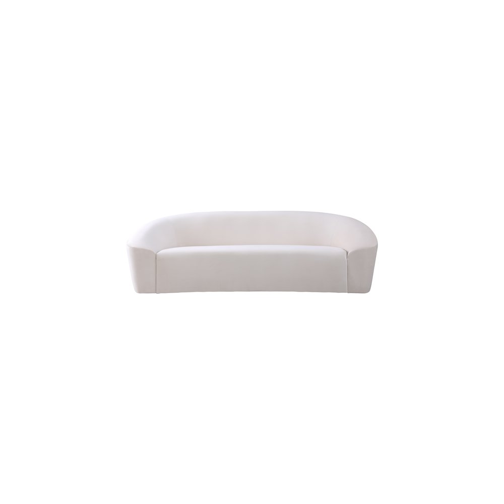 Riley Cream Velvet Sofa