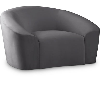Riley Grey Velvet Chair