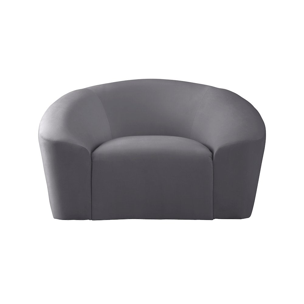 Riley Grey Velvet Chair