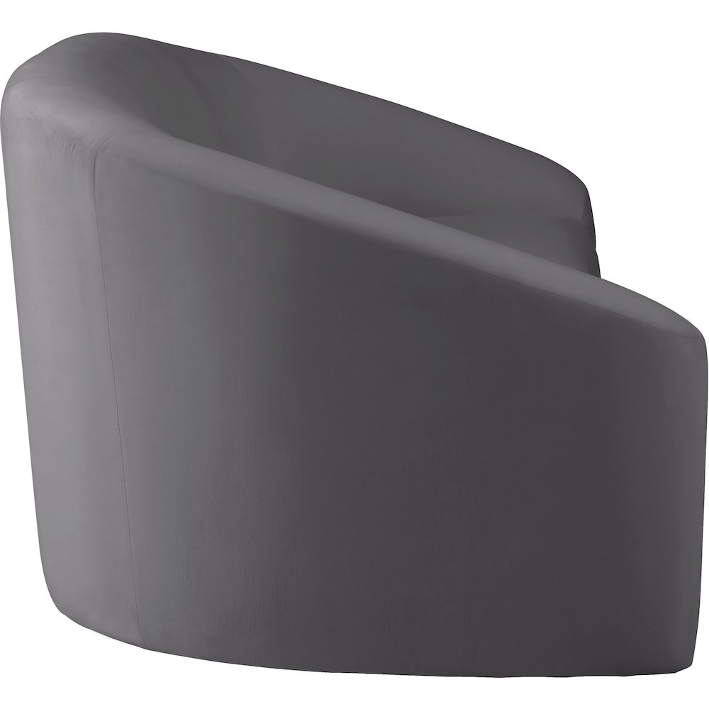 Riley Grey Velvet Loveseat