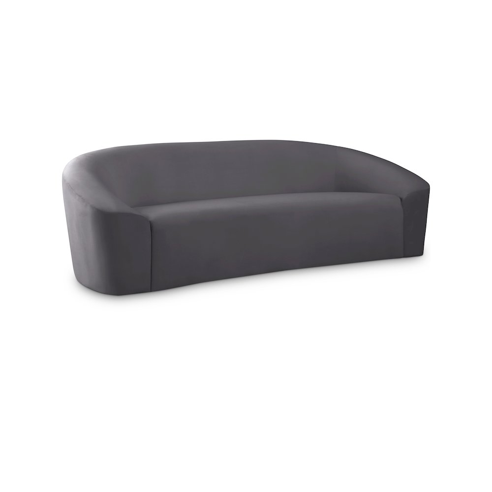 Riley Grey Velvet Sofa