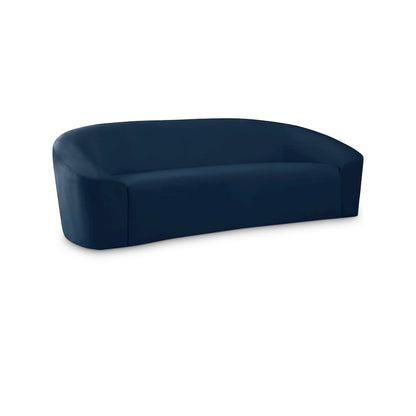 Riley Navy Velvet Sofa