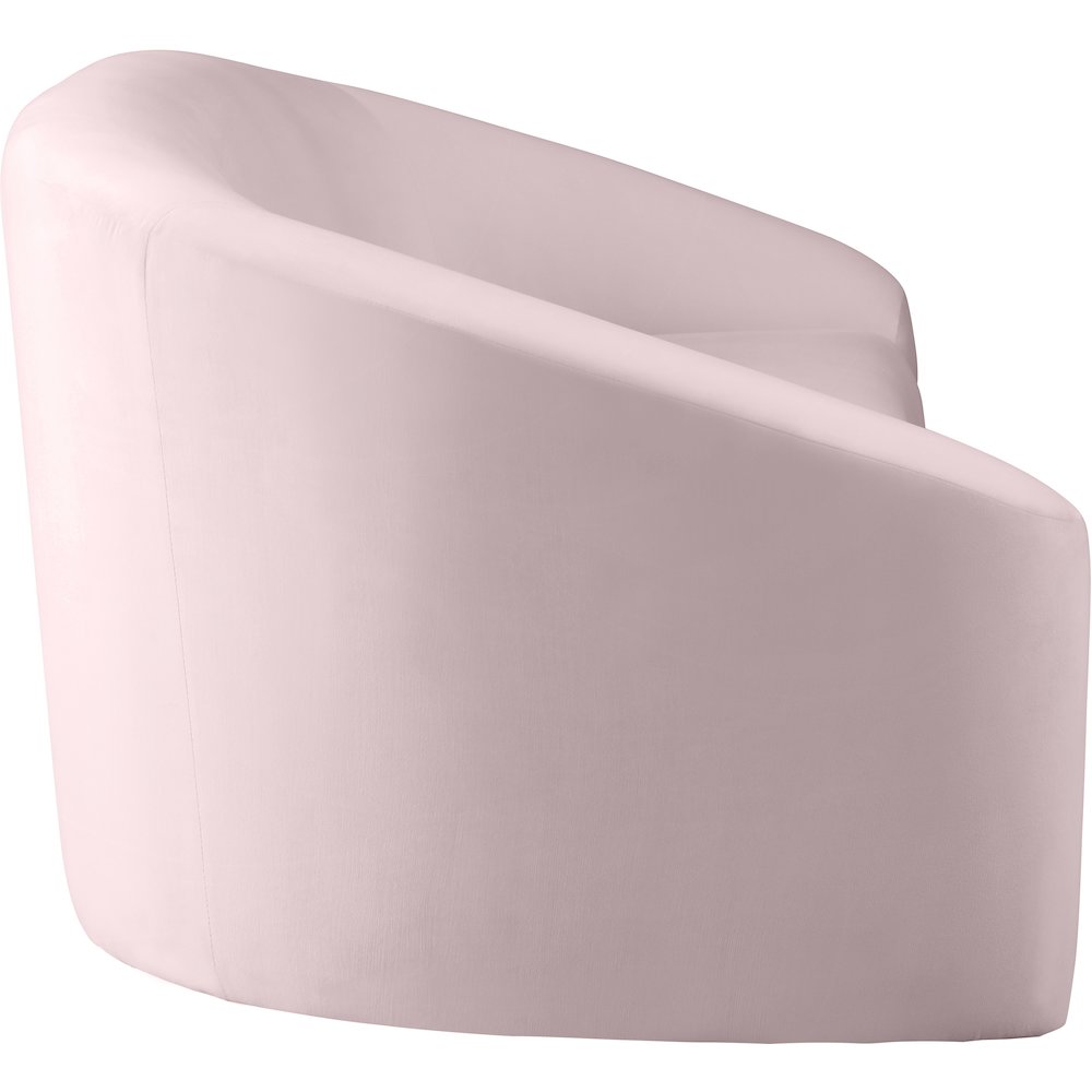 Riley Pink Velvet Loveseat