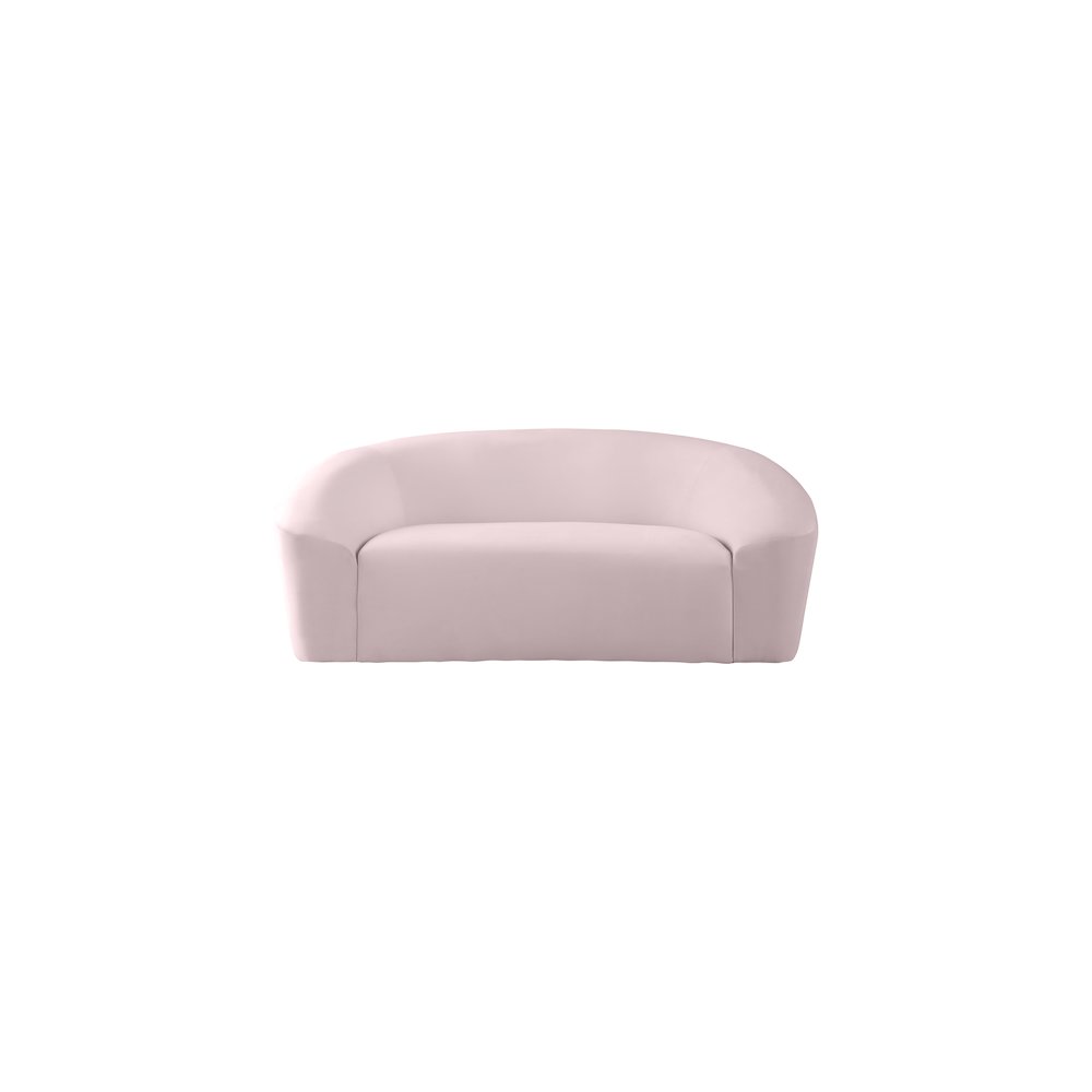 Riley Pink Velvet Loveseat