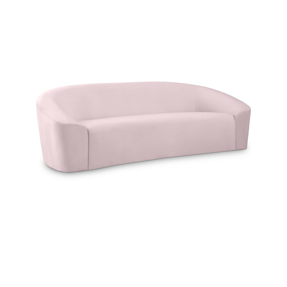 Riley Pink Velvet Sofa