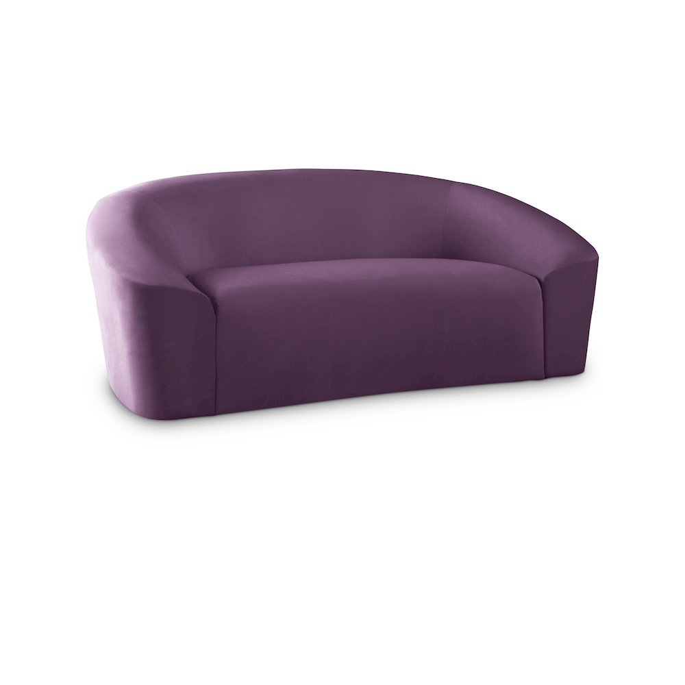 Riley Purple Velvet Loveseat