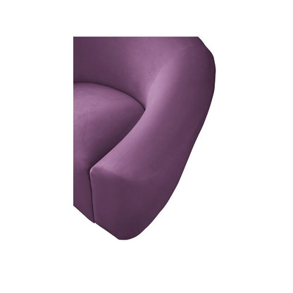 Riley Purple Velvet Loveseat