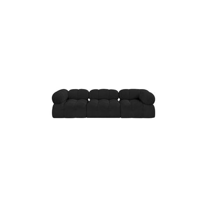 Ames Black Boucle Fabric Modular Sofa