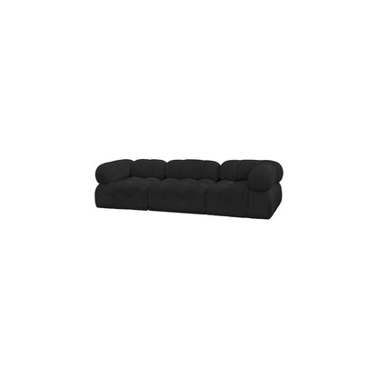Ames Black Boucle Fabric Modular Sofa