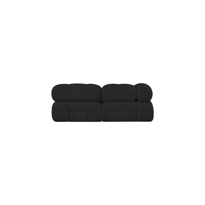 Ames Black Boucle Fabric Modular Sofa