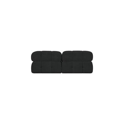 Ames Black Boucle Fabric Modular Sofa