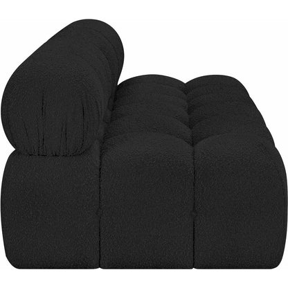 Ames Black Boucle Fabric Modular Sofa