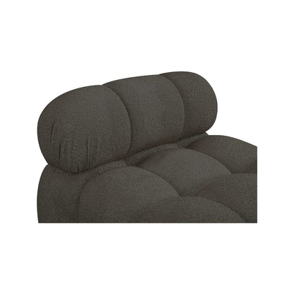 Ames Brown Boucle Fabric Armless