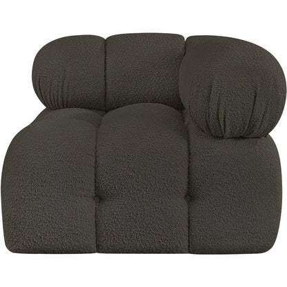 Ames Brown Boucle Fabric Corner
