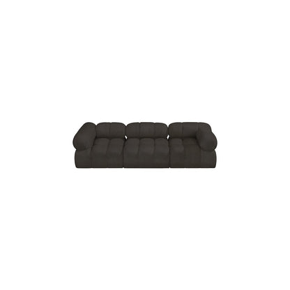 Ames Brown Boucle Fabric Modular Sofa