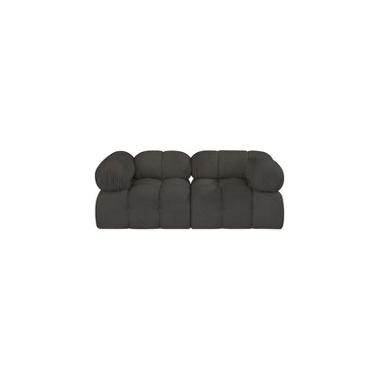 Ames Brown Boucle Fabric Modular Sofa