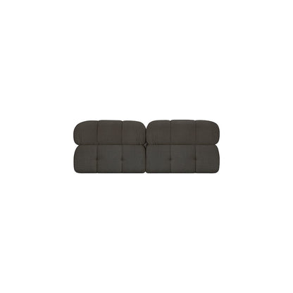 Ames Brown Boucle Fabric Modular Sofa