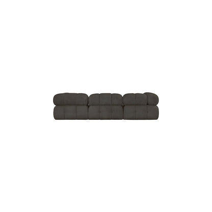 Ames Brown Boucle Fabric Modular Sectional