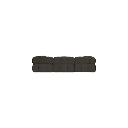 Ames Brown Boucle Fabric Modular Sectional
