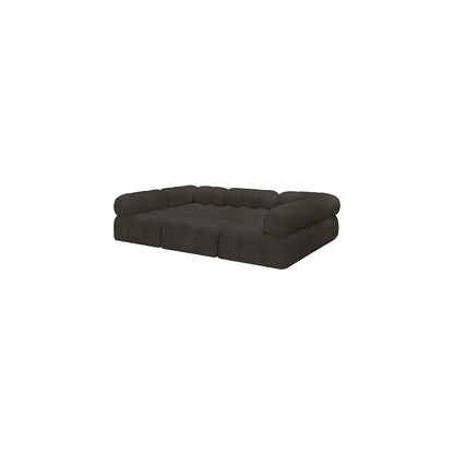 Ames Brown Boucle Fabric Modular Sectional