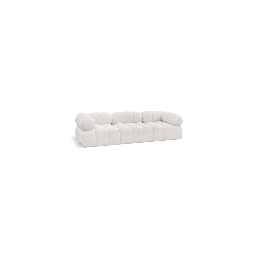 Ames Cream Boucle Fabric Modular Sofa