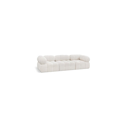 Ames Cream Boucle Fabric Modular Sofa