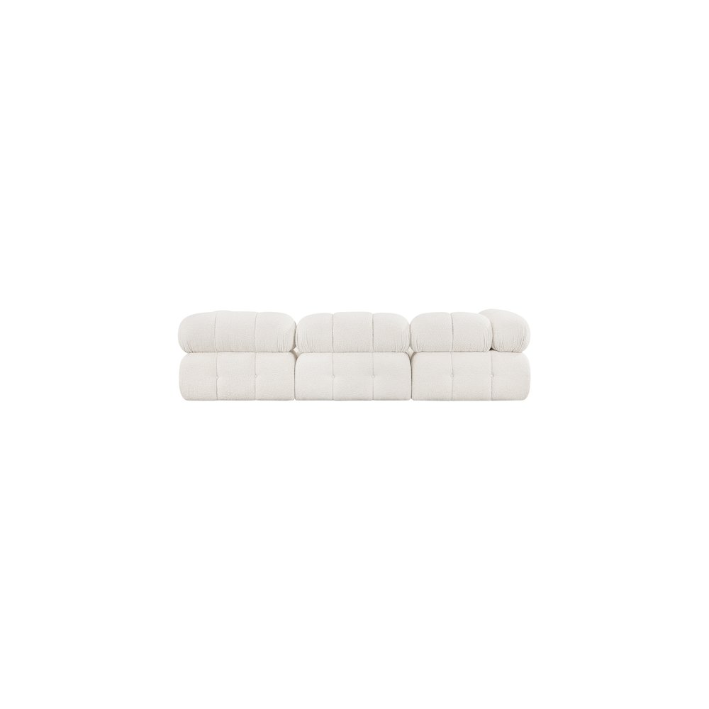 Ames Cream Boucle Fabric Modular Sofa