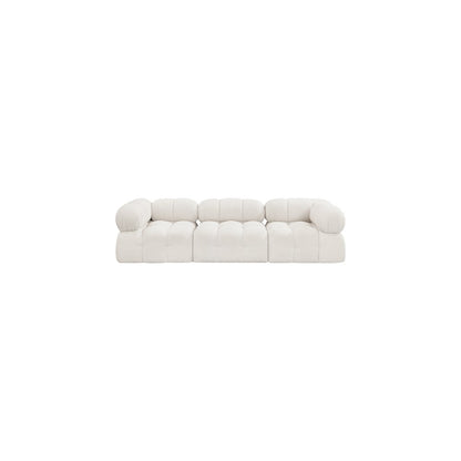 Ames Cream Boucle Fabric Modular Sofa