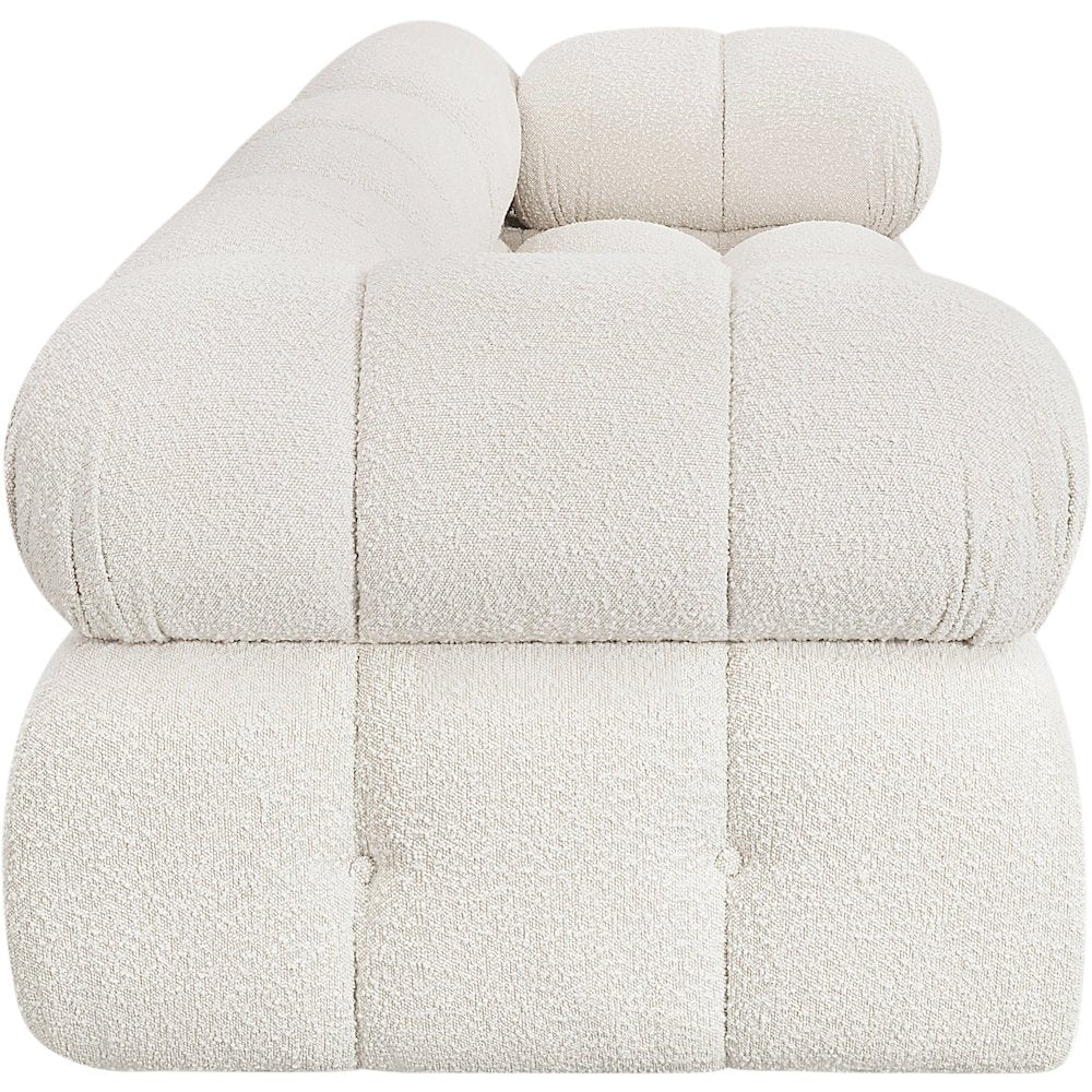 Ames Cream Boucle Fabric Modular Sofa